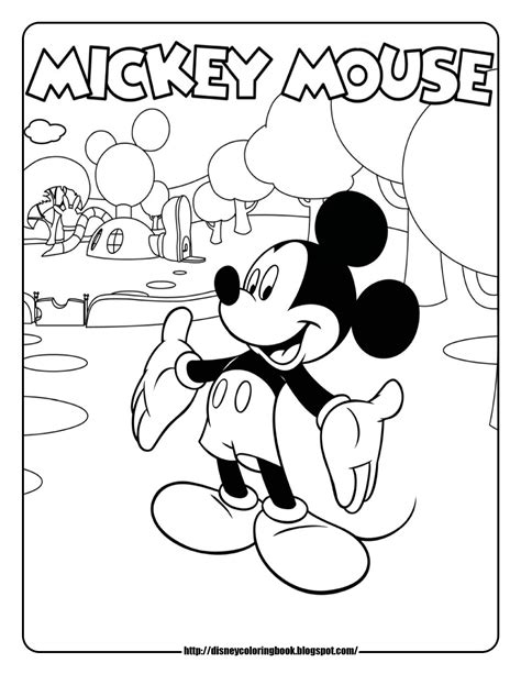 Free Printable Mickey Mouse Clubhouse Coloring Pages